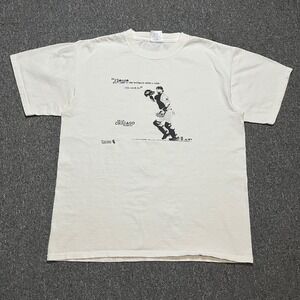 2007 Chicago White Sox Graphic T Shirt Majestic Size L White Baseball Catch It